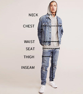 Size chart - Levi's Jeans, Jackets & Clothing