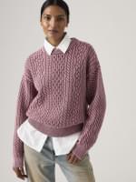 Leilah Cable Crewneck Sweater