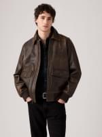 Clayton Leather Aviator Jacket