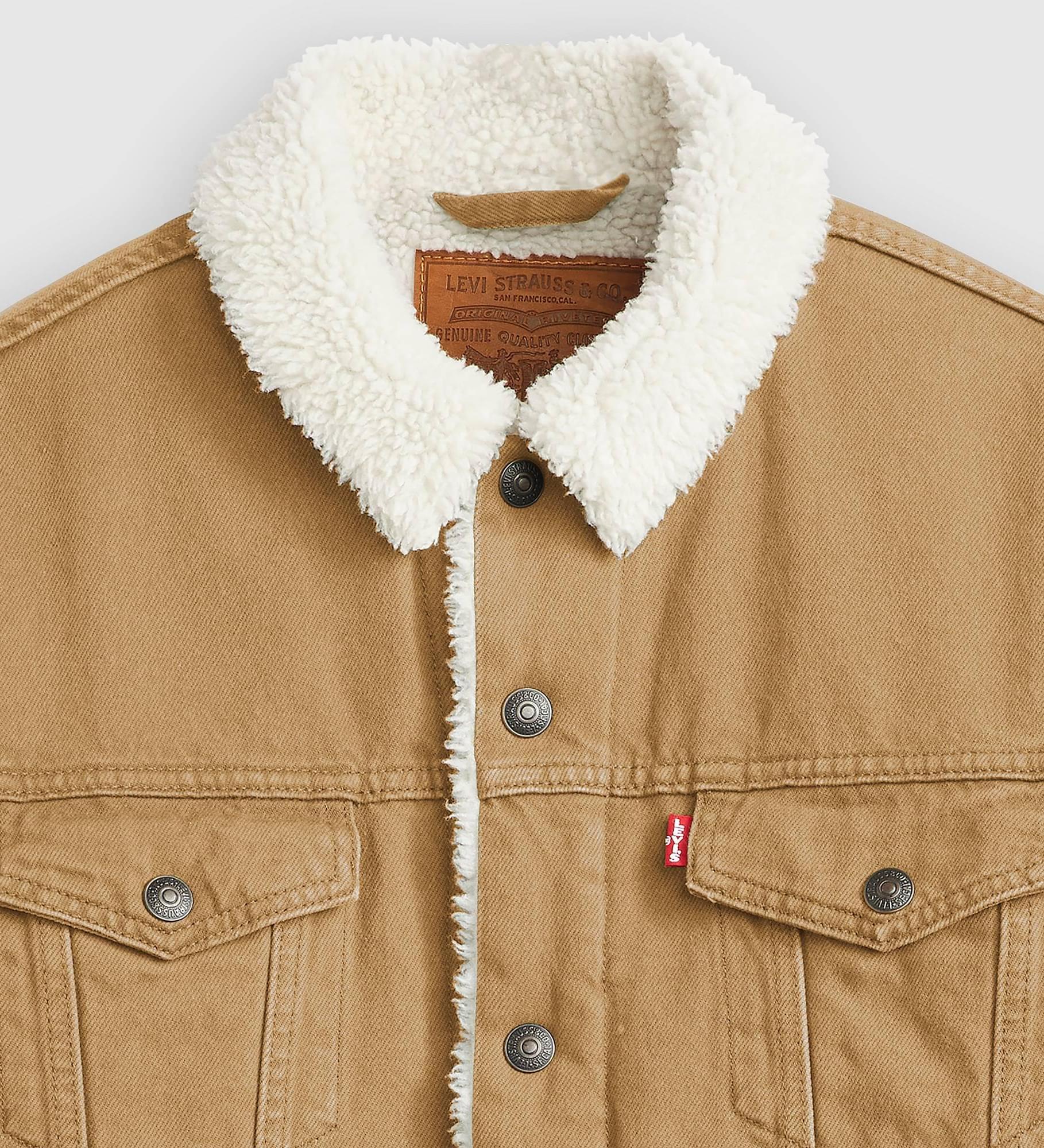 りり。A03（白）、 A13（茶）、 A02（Lee） Type III Sherpa Trucker Jacket - Levi's Jeans, Jackets & Clothing
