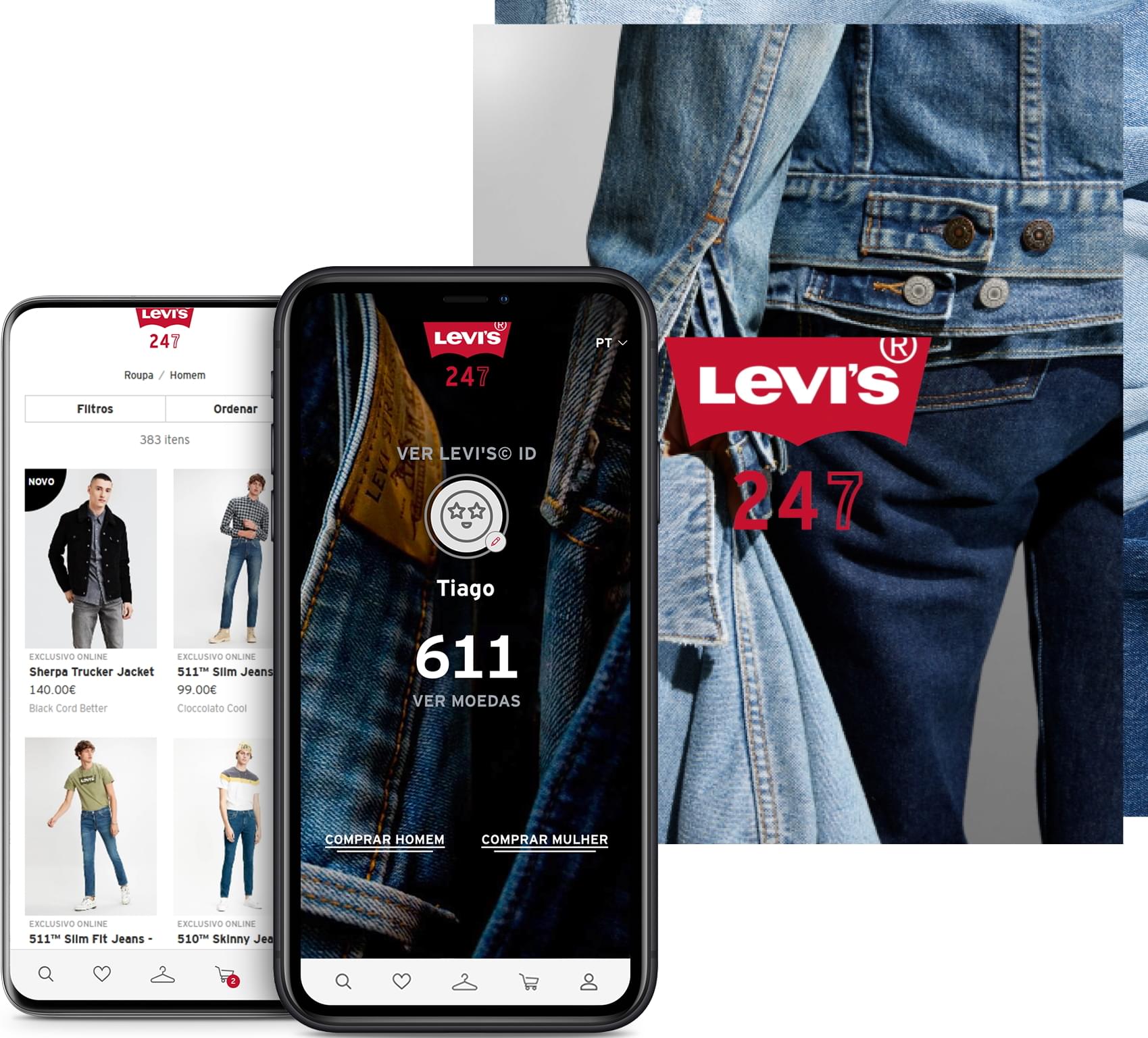 Levi's Jeans, Jackets & Clothing