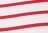 Emily Stripe Bright White Urban Red - Multicor