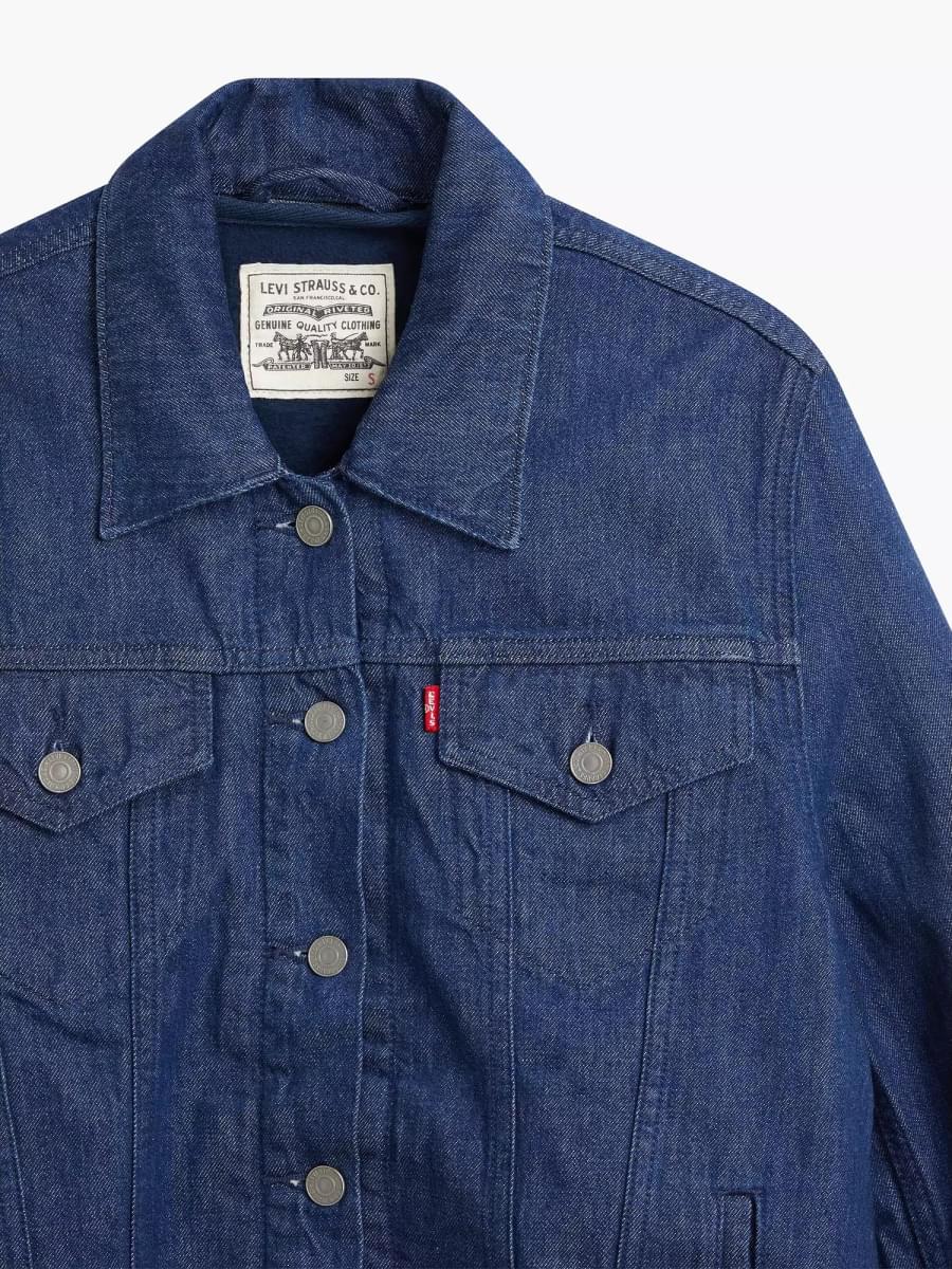 wellthread lined trucker jacket