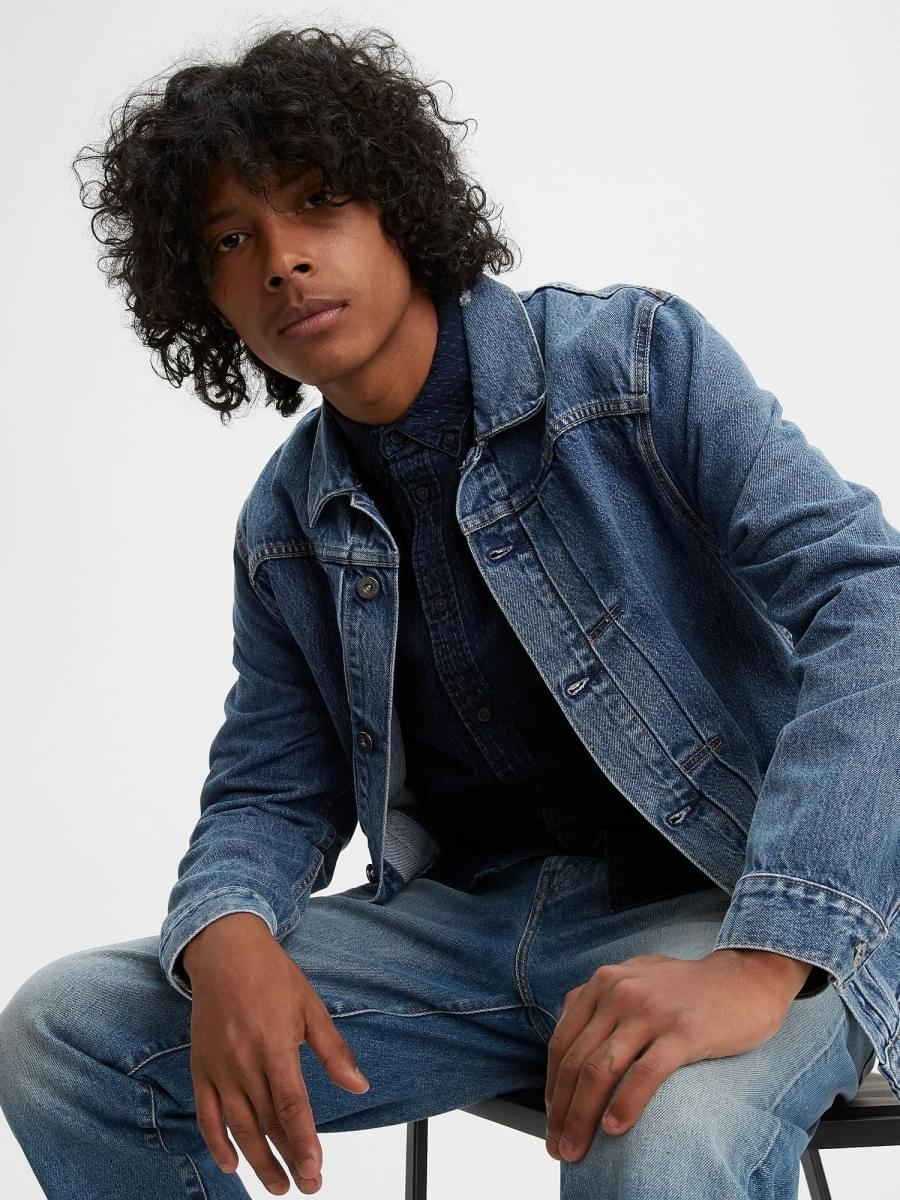 levi's made & crafted type ii worn trucker
