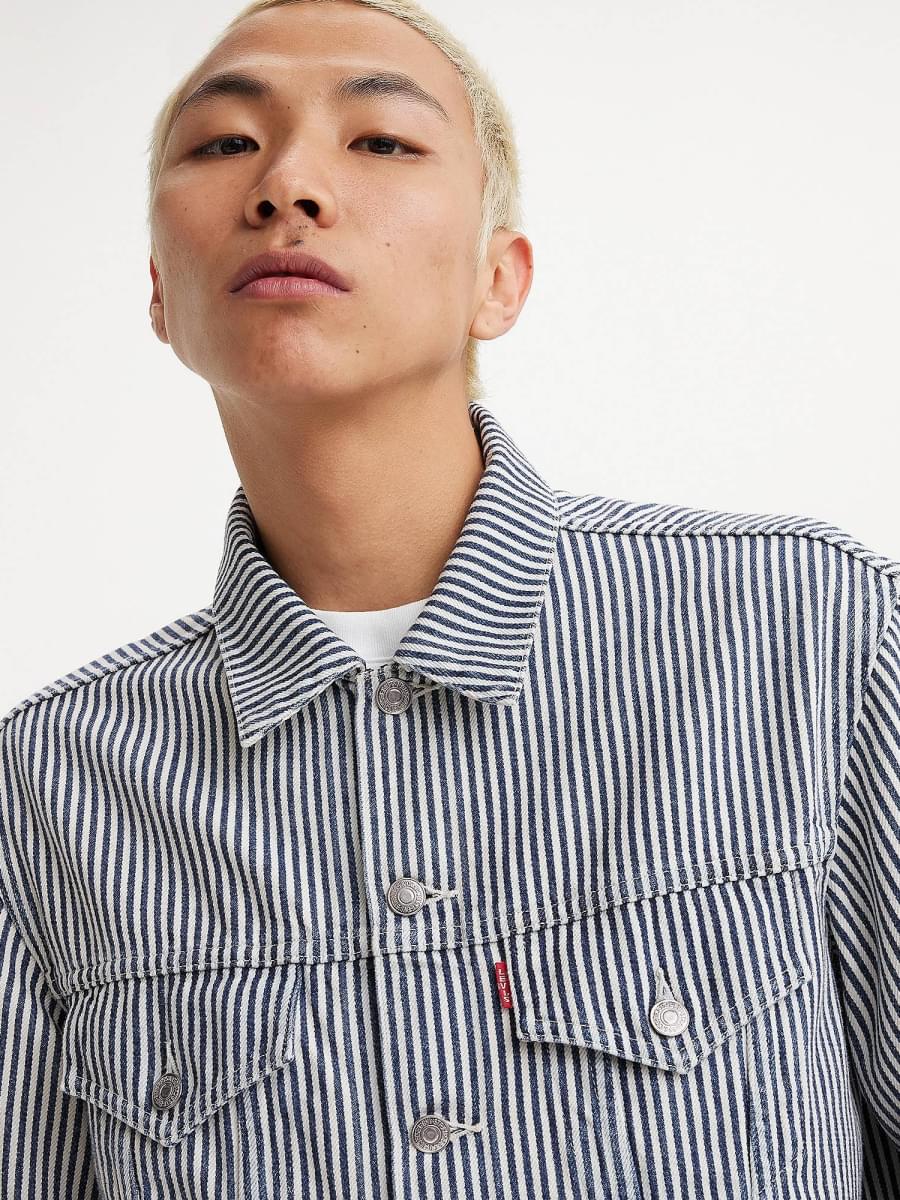 Levi's® x NIGO 557XX Hickory Stripe Trucker Jacket - Levi's Jeans