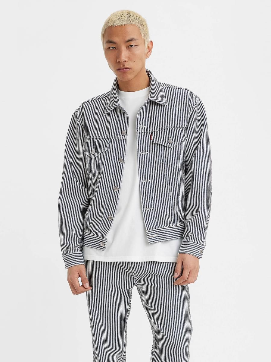 Levi's® x NIGO 557XX Hickory Stripe Trucker Jacket - Levi's Jeans