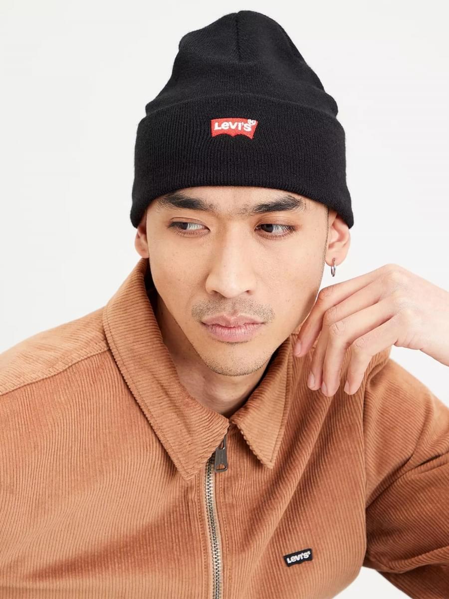 Levi's® Logo Embroidered Slouchy Beanie 