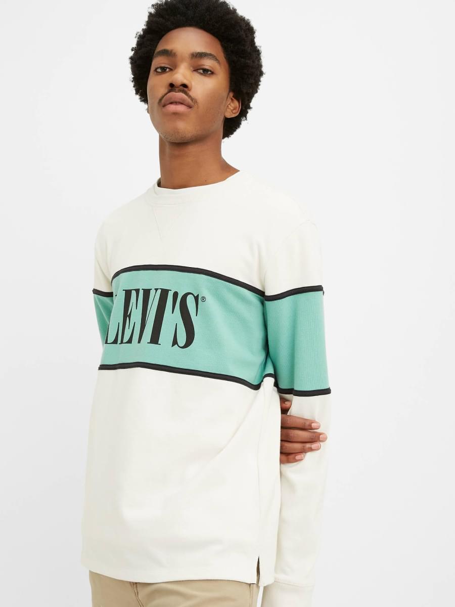 levi's colorblock crewneck