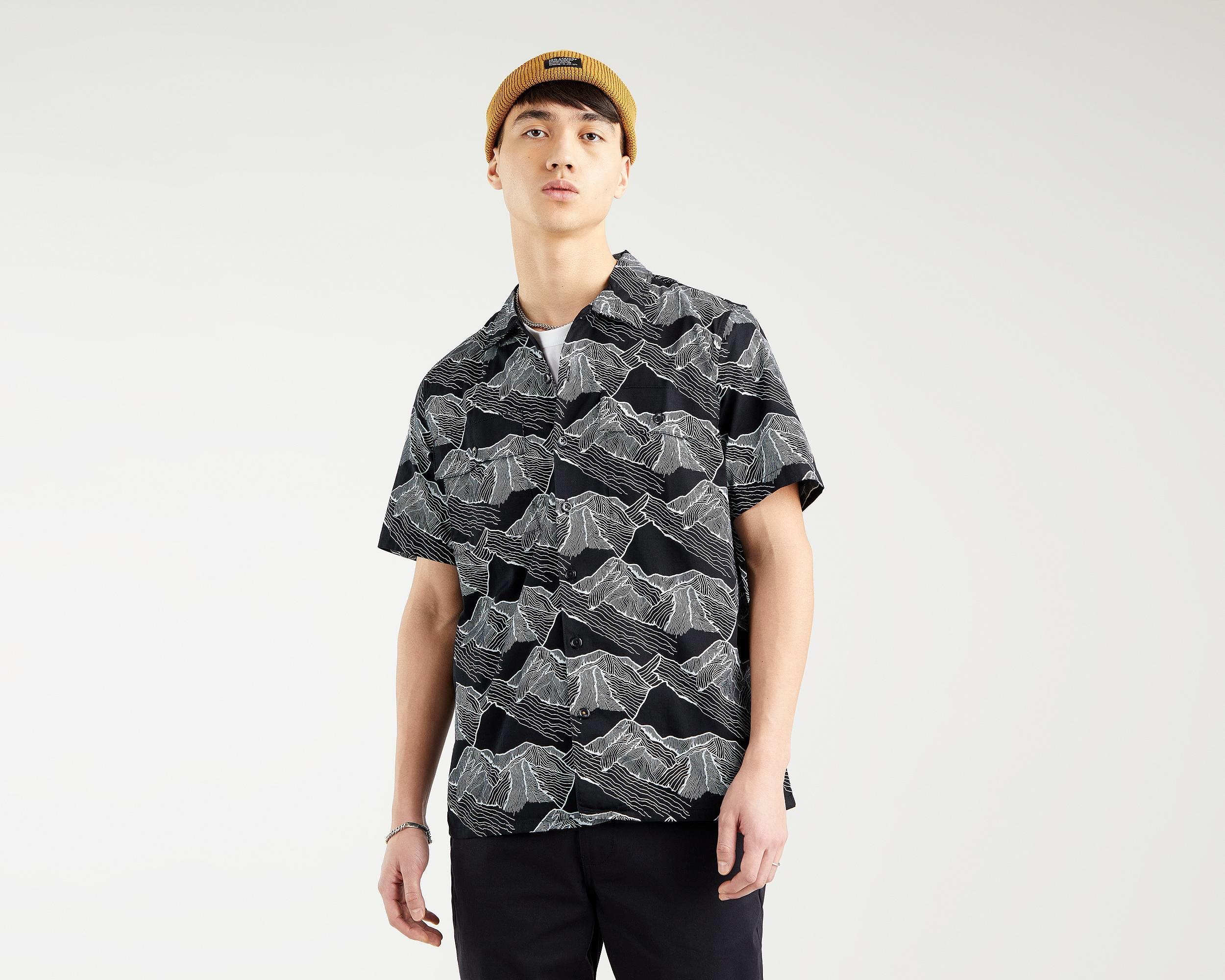 black levi button down shirt