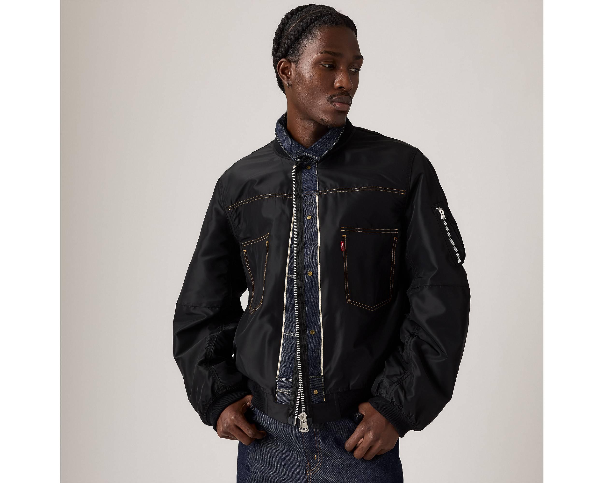 綾野剛着用 sacai Denim x Nylon Twill jacket 3