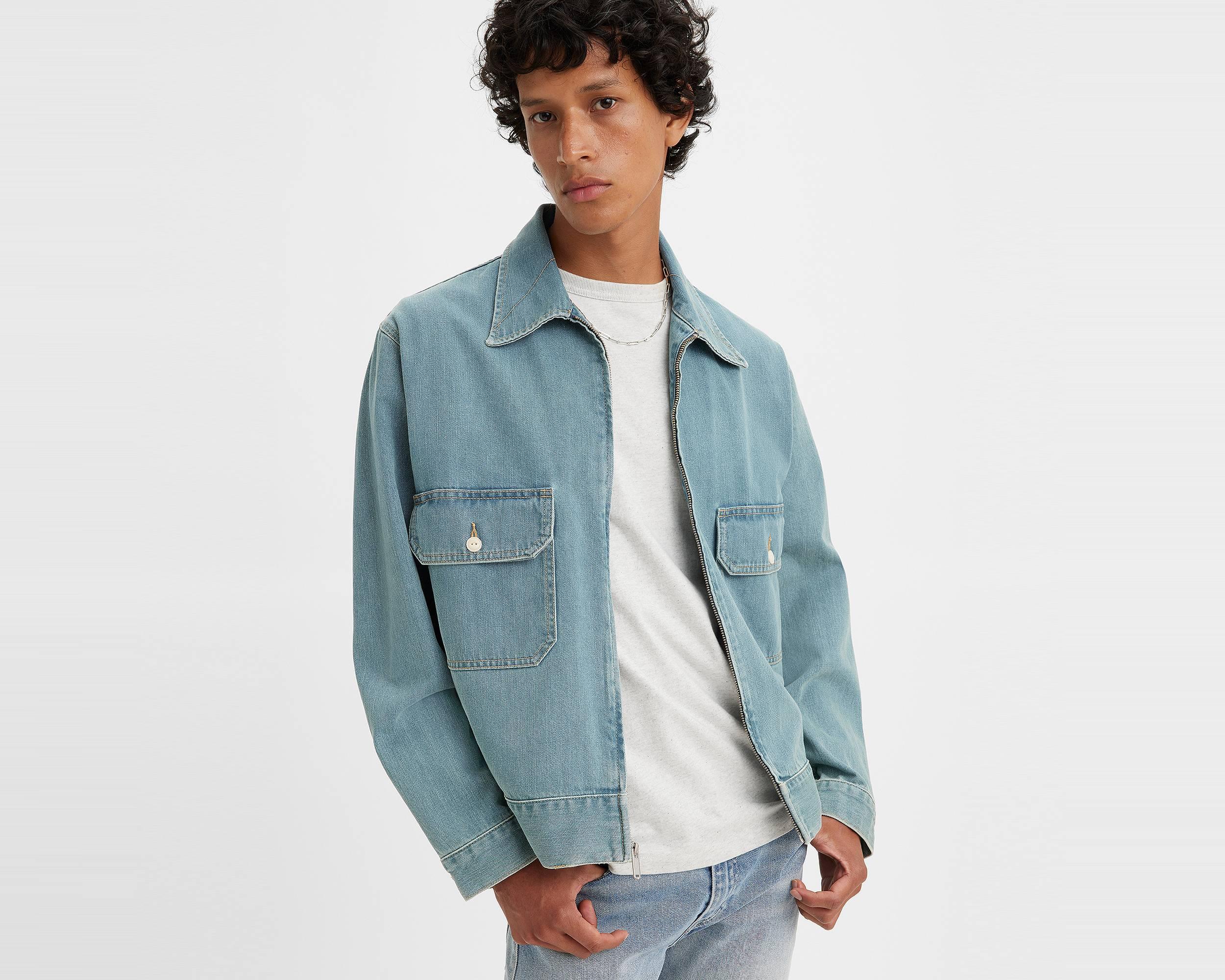 Stussy Worldwide Zip Work Jacket Stone Wash S コート、アウター