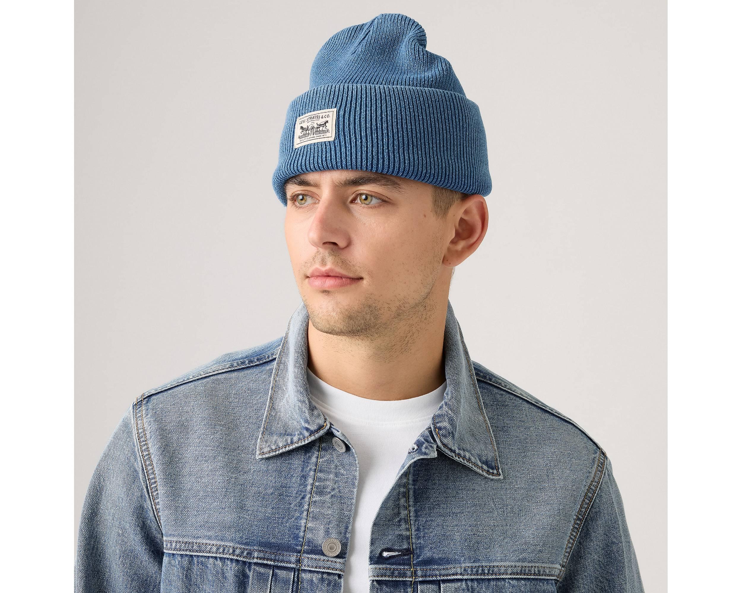Levi's® BACKPATCH BEANIE UNISEX - Muts - duffle bag/olijfgroen
