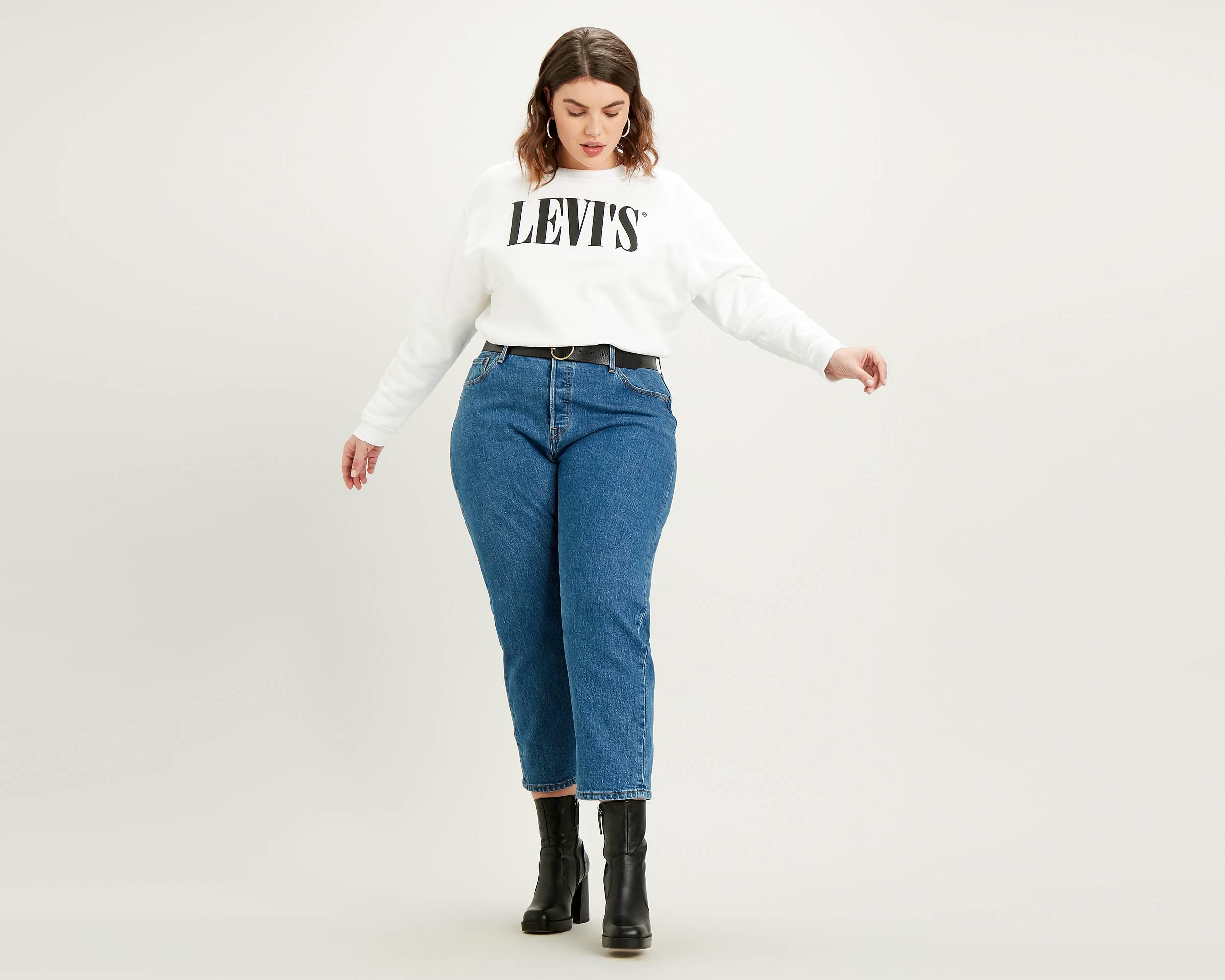 white plus size levi jeans