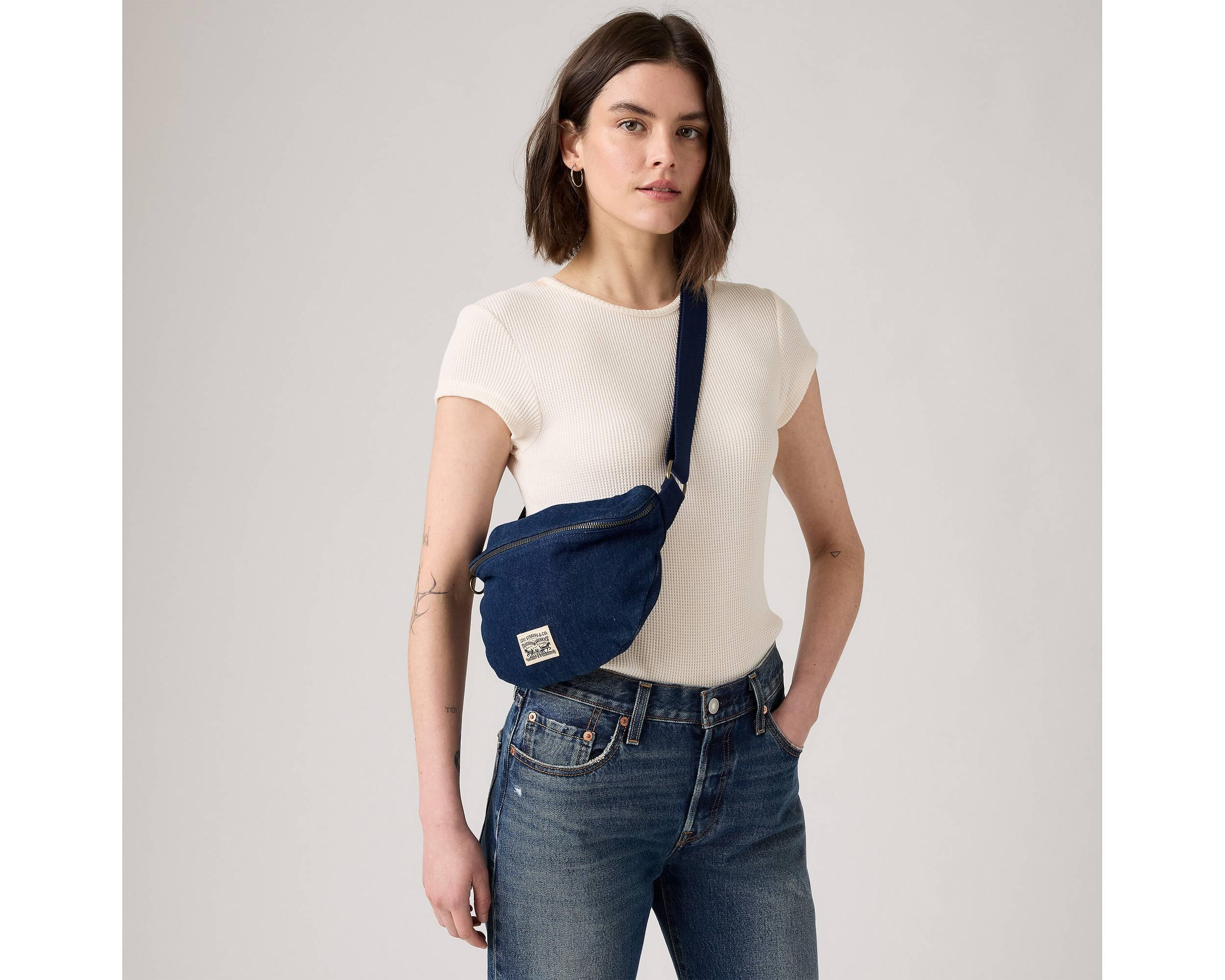 Levi's Devon Crossbody Bag, Damen Gürteltasche, Dark Brown