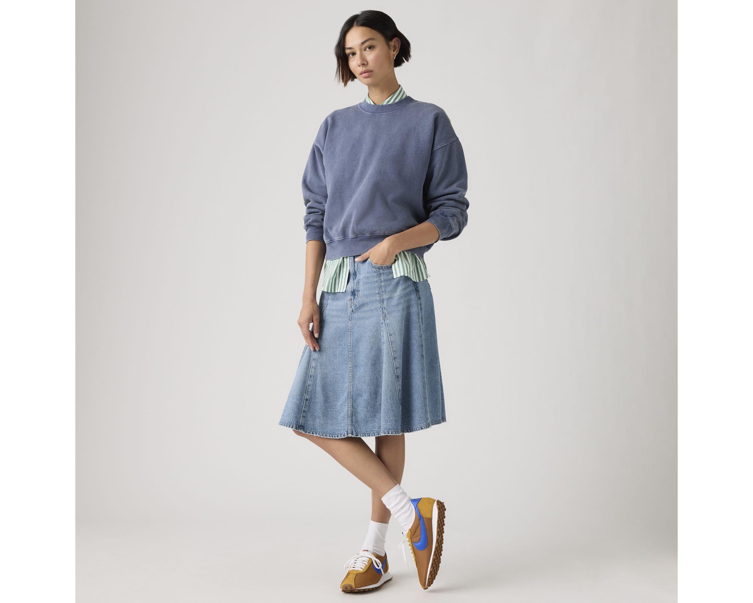 Godet Knee Length Skirt - Levi's Jeans, Jackets & Clothing