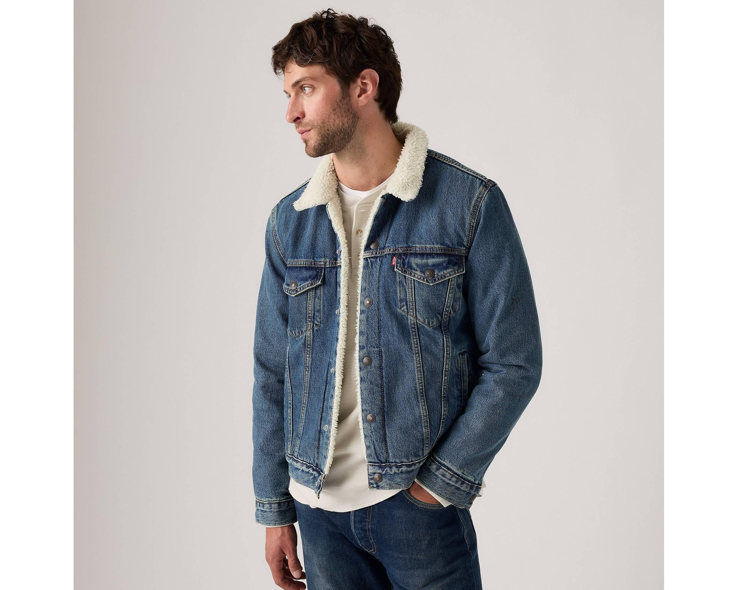 FARAH×is-ness 22SS WIDE TRUCKER JACKET levis_sherpa_masculino_type-