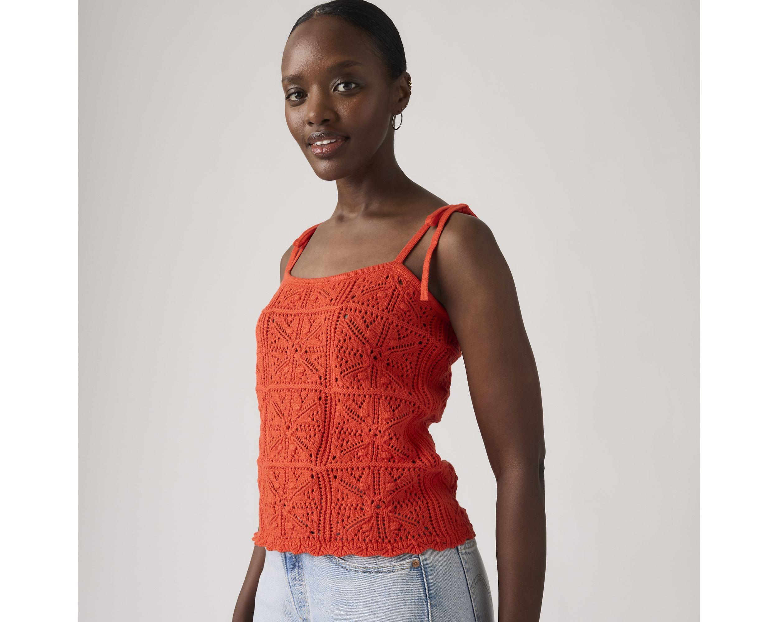 Abbey Tie-Shoulder Sweater Tank Top - Levi's Jeans, Jackets & Clothing