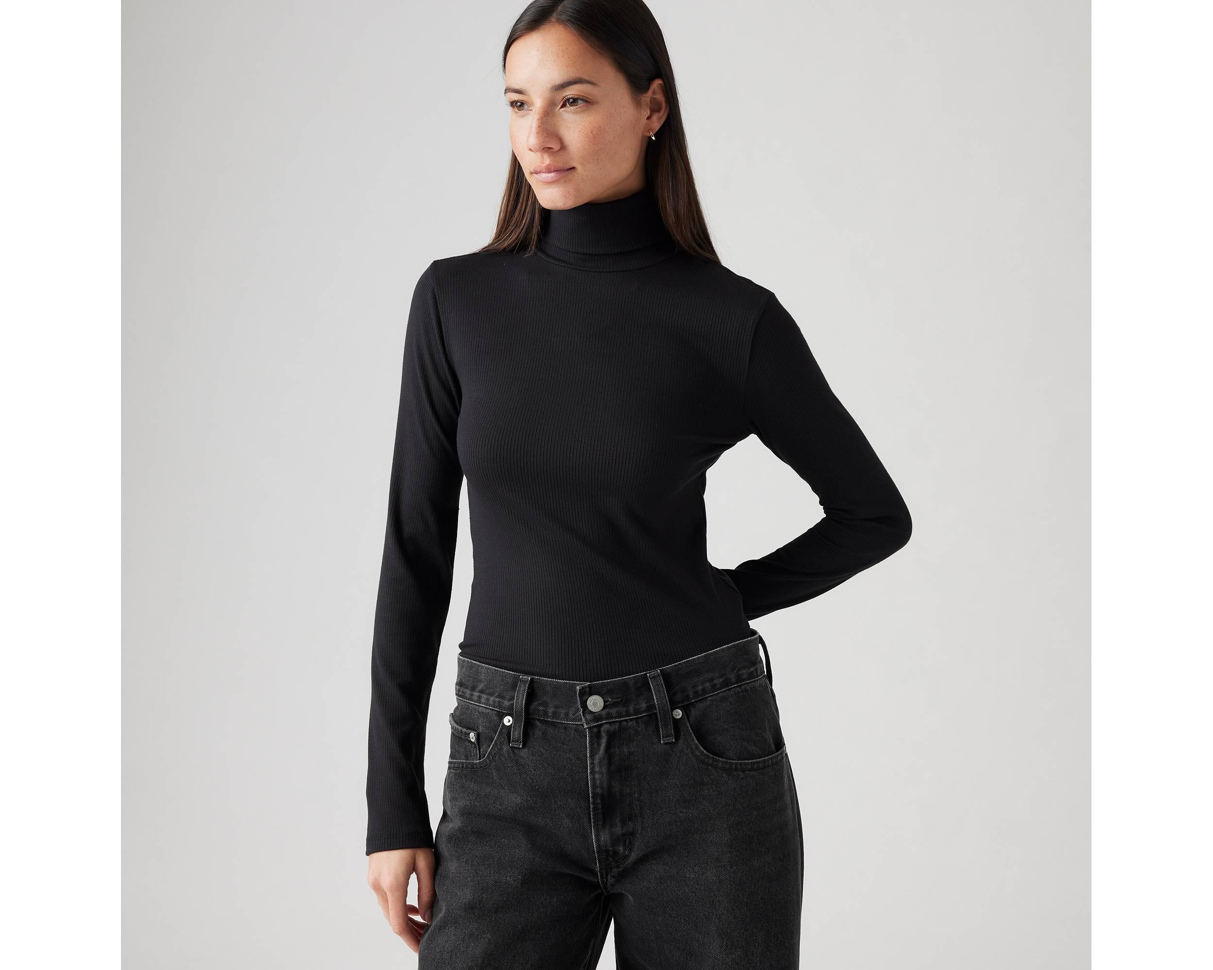リーバイス Levis 【 Dreamy Turtleneck Caviar Women 】 レディース Dreamy Turtleneck Top - Blue | Levi's® US